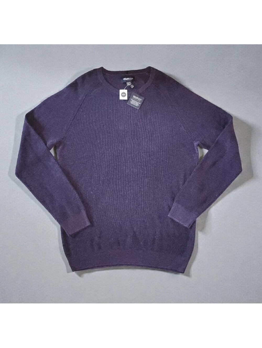 NWT AWEARNESS Kenneth Cole Slim Fit Pullover Sweater Mens XXL Navy Blue Ribbed